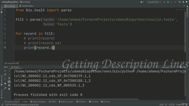 Biopython – Screenshot 2