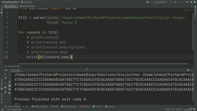 Biopython – Screenshot 3