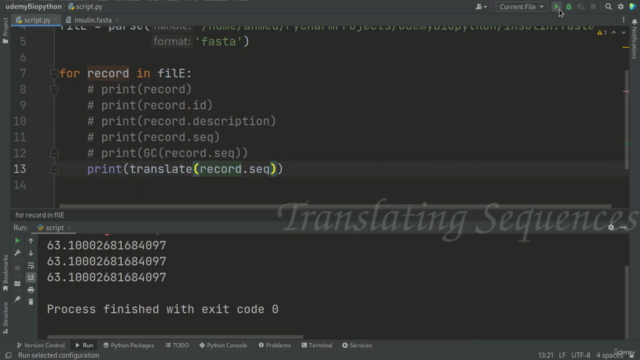 Biopython – Screenshot 4