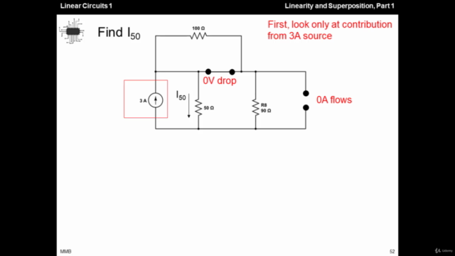 Linear Circuits 1 - 16 - Linearity and Superposition, Part 1 – Screenshot 1
