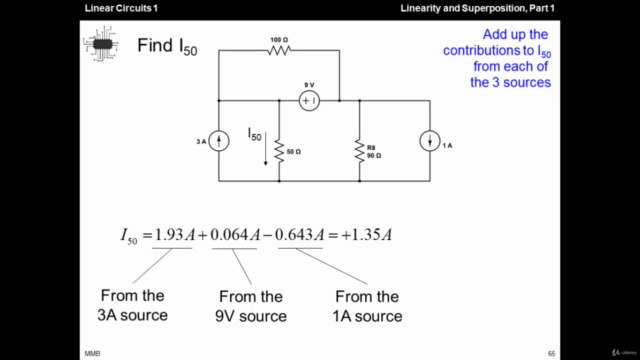Linear Circuits 1 - 16 - Linearity and Superposition, Part 1 – Screenshot 4