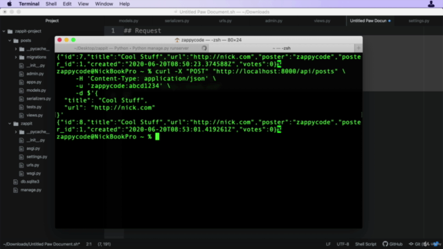 Creating Python APIs Like a BOSS - The Django REST Framework - Screenshot_04