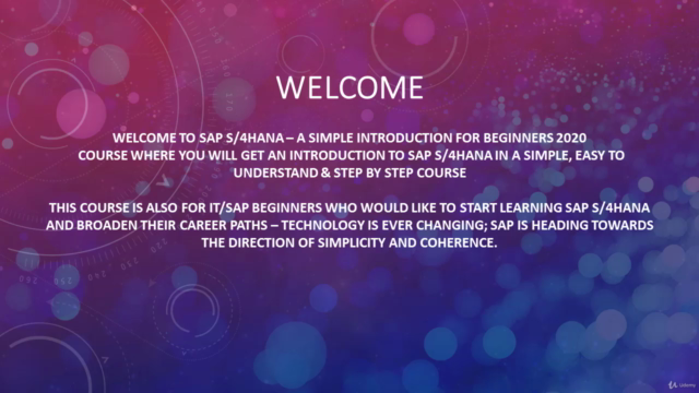 SAP S/4HANA – A Simple Introduction for beginners 2020 – Screenshot 1