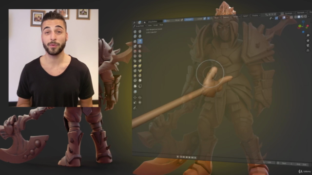 Escultura digital com Blender 2.9 – Screenshot 2