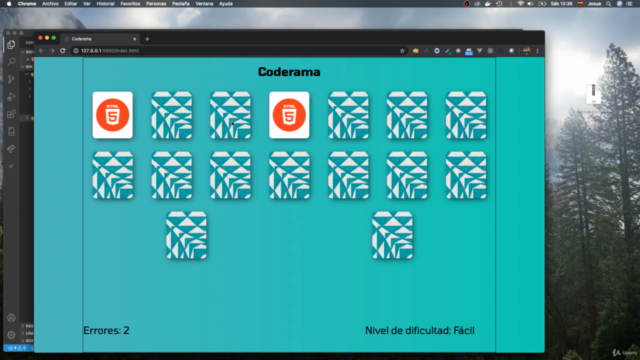 Crea un Memorama con JavaScript Moderno y otros proyectos – Screenshot 2