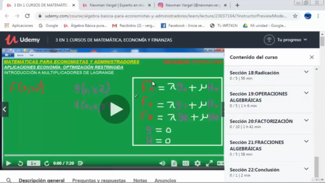 4 EN 1 CURSOS DE MATEMÁTICA, ECONOMÍA Y FINANZAS – Screenshot 2