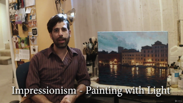 Impressionism - Paint a Venice Night scene in oil or acrylic – Screenshot 1