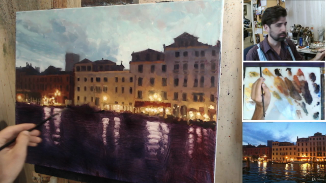 Impressionism - Paint a Venice Night scene in oil or acrylic – Screenshot 3