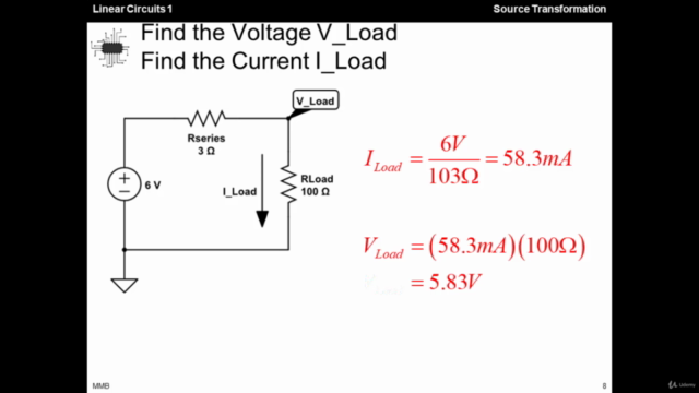 Linear Circuits 1 - 18 - Source Transformation – Screenshot 1