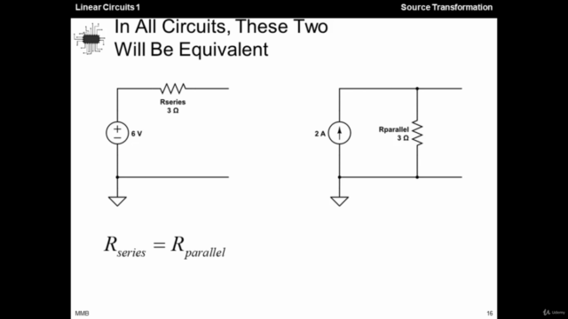 Linear Circuits 1 - 18 - Source Transformation – Screenshot 4