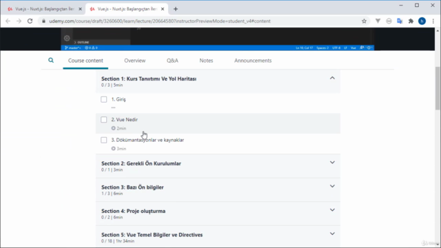 Vue.js - Nuxt.js: Başlangıçtan İleri Seviyeye – Screenshot 1