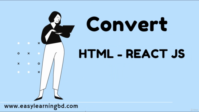 React JS For Beginner Convert Any HTML Site To React JS – Screenshot 2