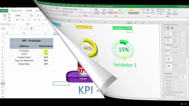 Curso de gráficos profissionais no Excel – Screenshot 2