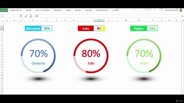 Curso de gráficos profissionais no Excel – Screenshot 3
