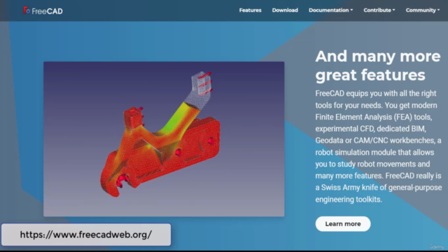 FreeCAD for Mechanical Engineers : Technical 2D Drawing – Screenshot 1