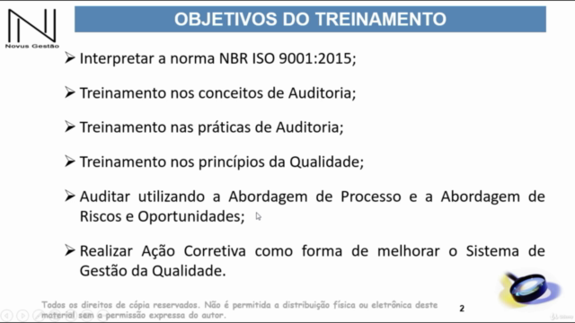 Formação de Auditores Internos e Segunda Parte ISO 9001:2015 – Screenshot 1