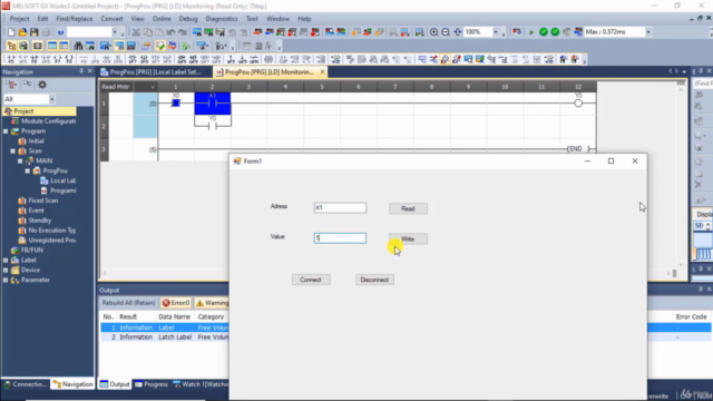 Klasik Kumanda, Mitsubishi PLC, HMI(GX Works3,GT Designer3) – Screenshot 1