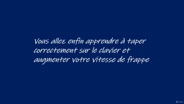 Dactylographie - Frappe à l'aveugle sur un clavier AZERTY – Screenshot 1