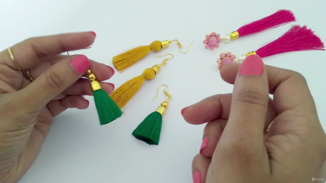 Learn How to Make Silk Thread Tassel Earrings – Screenshot 2