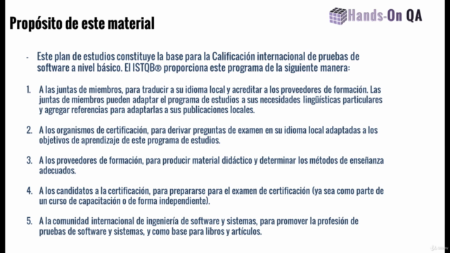 Curso de fundamentos de prueba – Screenshot 1