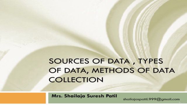 Data Types and methods of Data collection in Research – Screenshot 1