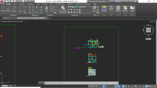 AutoCAD - Sobrado de Alto Padrão – Screenshot 2