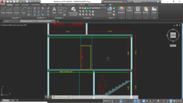 AutoCAD - Sobrado de Alto Padrão – Screenshot 3