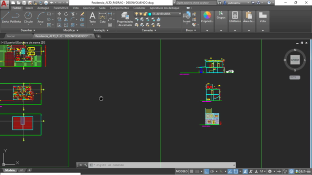 AutoCAD - Sobrado de Alto Padrão – Screenshot 4