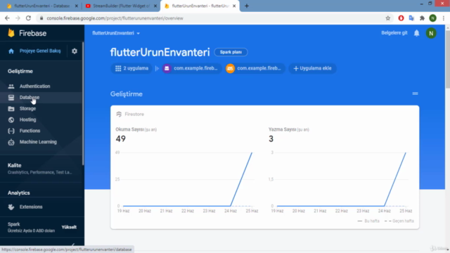 48 Derste Flutter ile Firebase Kullanımı Temelleri (2020) – Screenshot 3