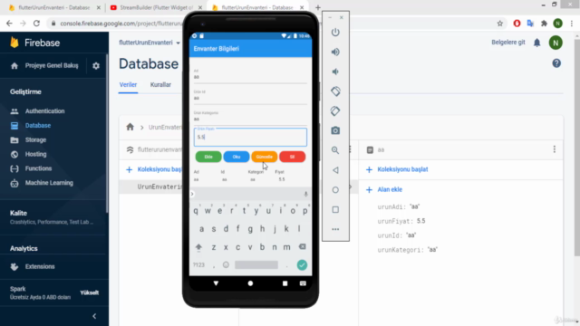 48 Derste Flutter ile Firebase Kullanımı Temelleri (2020) – Screenshot 4