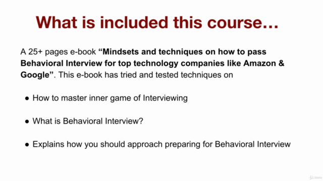 Behavioral Interview for tech companies like Amazon & Google – Screenshot 4
