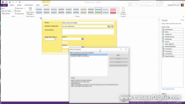 Infopath 2013 en Sharepoint – Screenshot 4