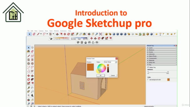 Learn Google SketchUp Pro from absolute beginner level part1 – Screenshot 1