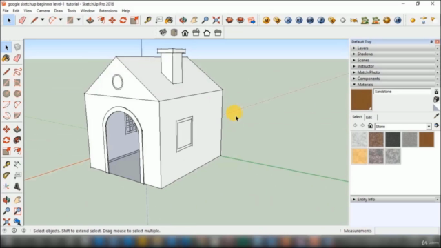Learn Google SketchUp Pro from absolute beginner level part1 – Screenshot 2