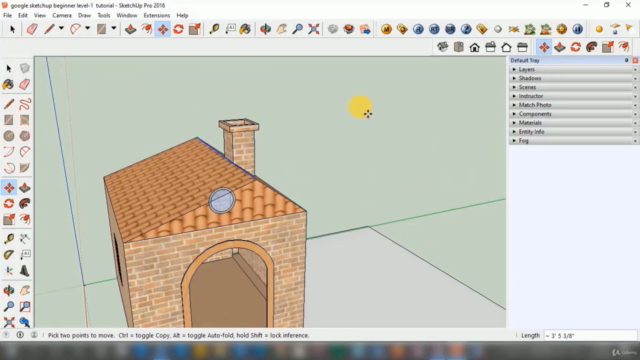 Learn Google SketchUp Pro from absolute beginner level part1 – Screenshot 3