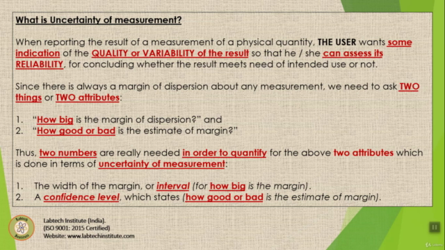 Measurement Uncertainty in CALIBRATION - ISO/IEC 17025 – Screenshot 2
