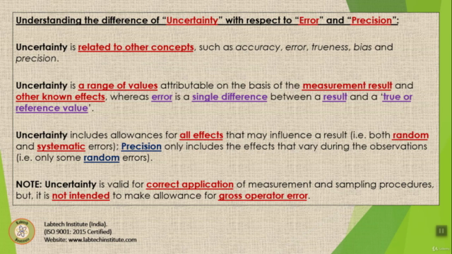 Measurement Uncertainty in CALIBRATION - ISO/IEC 17025 – Screenshot 4