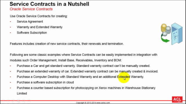 R12i Oracle Service Contracts Fundamentals – Screenshot 3