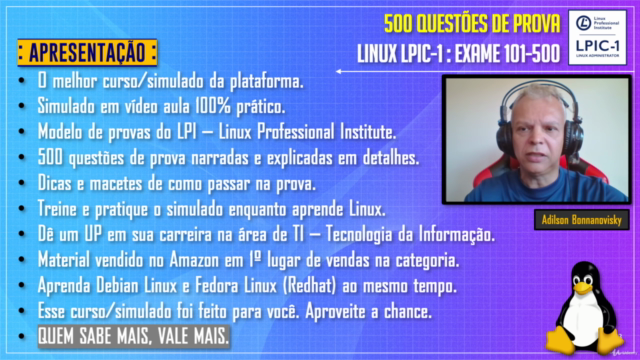 Simulado LPIC-1: 500 questões de prova. Exame 101-500. – Screenshot 1