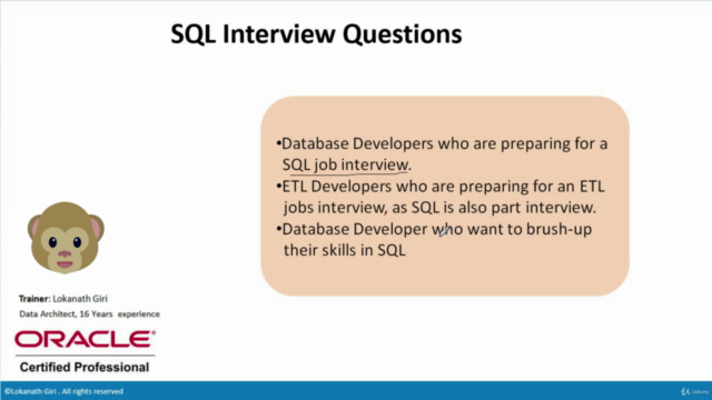 Oracle SQL Interview Questions Master Class – Screenshot 1