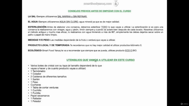 Curso básico de conservas. – Screenshot 4