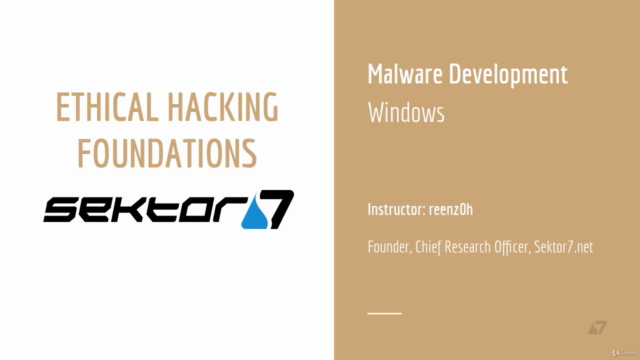 Ethical Hacking Foundations: Malware Development in Windows - Screenshot_01