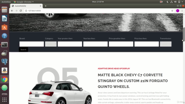 Build Car Dealer website in Django 3.0 – Screenshot 1