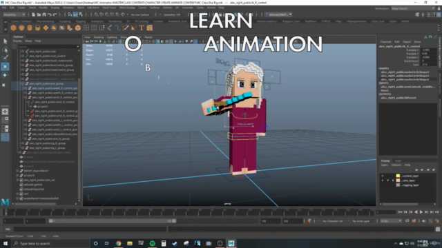 Creating & Animating a Minecraft Character in Maya - Screenshot_02