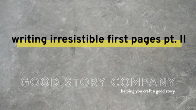 Writing Irresistible First Pages: Part II – Screenshot 1