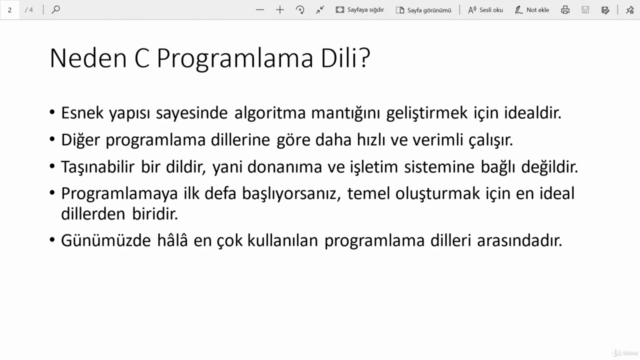 (25+Saat) C |Sıfırdan İleri Seviyeye Uygulamalı Programlama – Screenshot 1