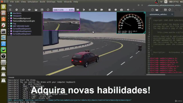 Robótica no Simulador Webots com Python e OpenCV – Screenshot 4