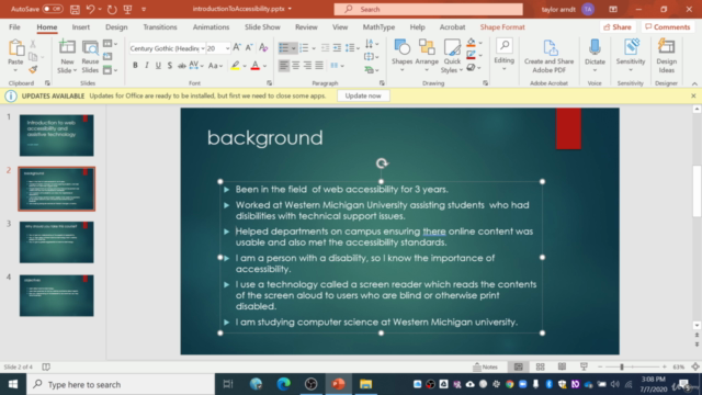 free web accessibility introduction – Screenshot 1