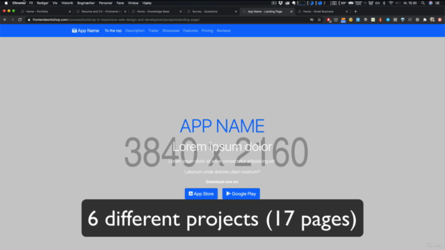 Master Bootstrap 5 with 6 projects and Sass customization – Screenshot 1