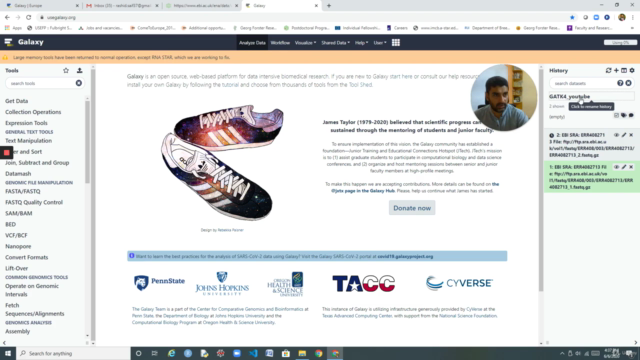 Whole Genome Variant Calling @ Galaxy – Screenshot 2